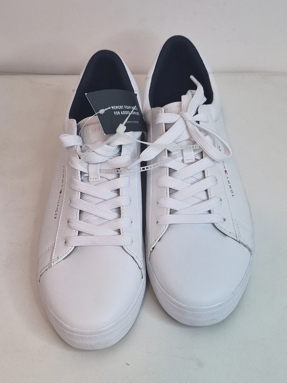 Tommy Hilfiger Men's White Leather Sneaker
